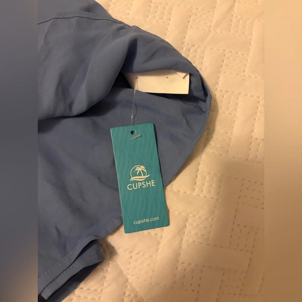 NWT Cupshe Light Blue XL Casual Sundress - Picture 4 of 4